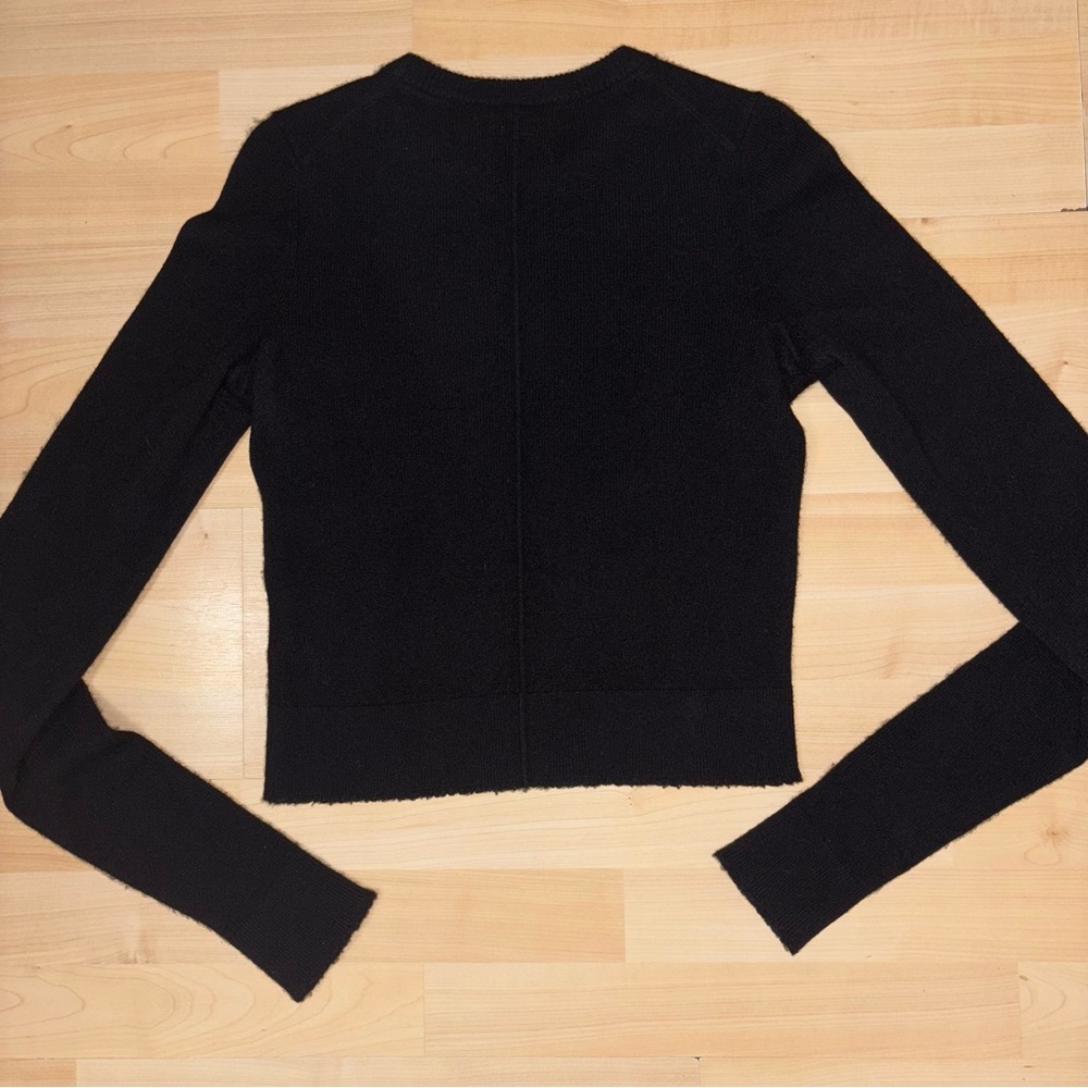 RE/DONE 100% Cashmere Crewneck Long Sleeve Top Black Small Natural Fiber Staple - Picture 6 of 14